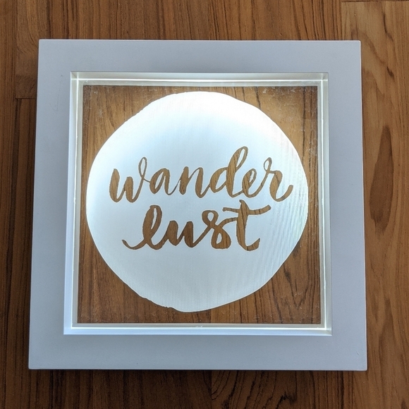 Light-up Wanderlust Frame - Picture 1 of 4